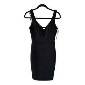 $90 Bisou Bisou Baby Doll Dress Sz 2 Women Bodycon Cut Out Midi Witchy